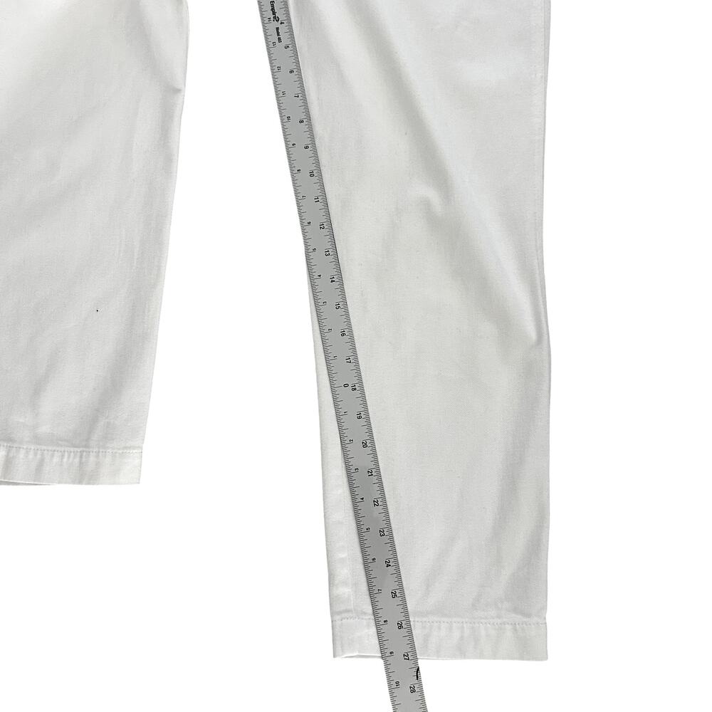 REISS Women's White Jeans Sz. 6 High Waist Pockets Luxury Denim Tapered Leg - Picture 10 of 12